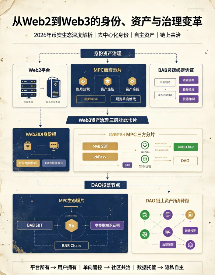 从Web2到Web3的身份、资产与治理变革