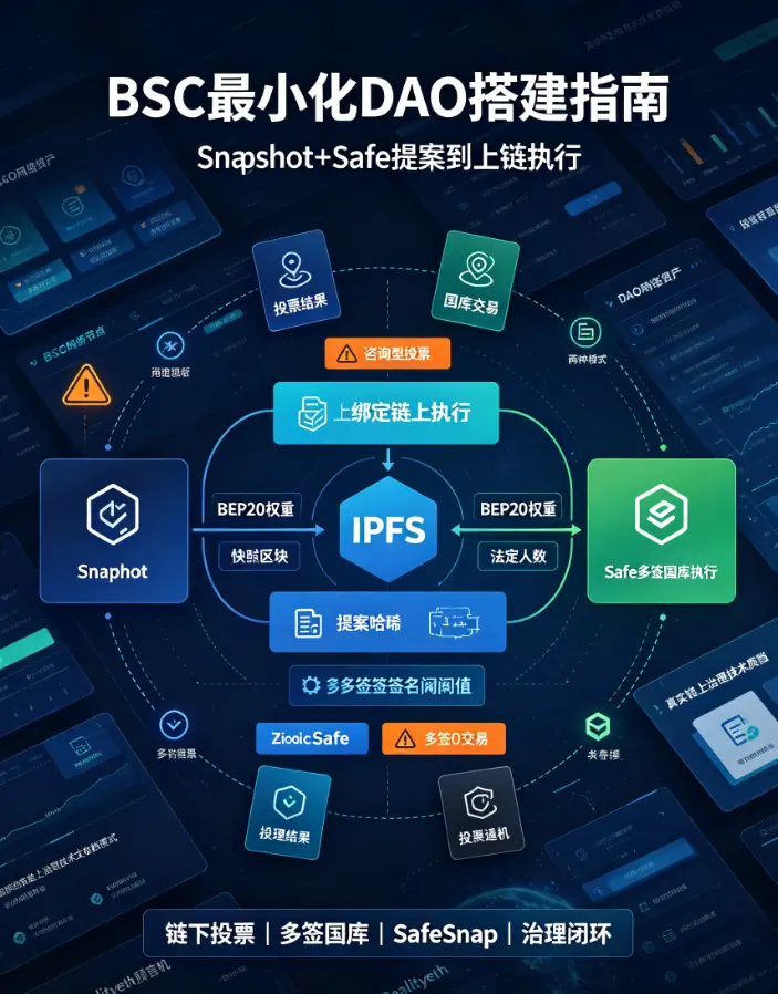 BSC最小化DAO搭建指南:Snapshot+Safe从提案到上链执行全流程